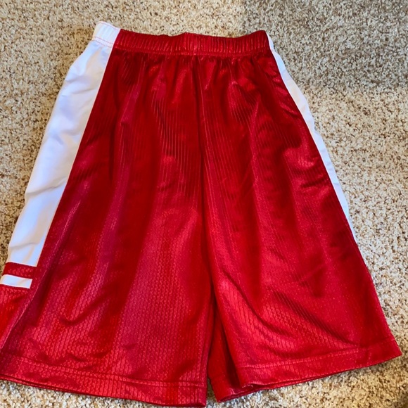 Nike Other - Boys red and white Nike basketball shorts